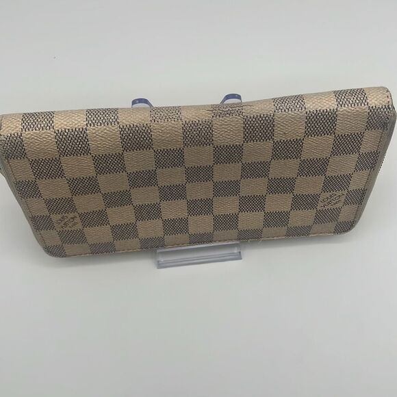 LOUIS VUITTON VINTAGE DAMIER AZUR ZIPPY LONG WALLET ORGANIZER - Picture 6 of 15